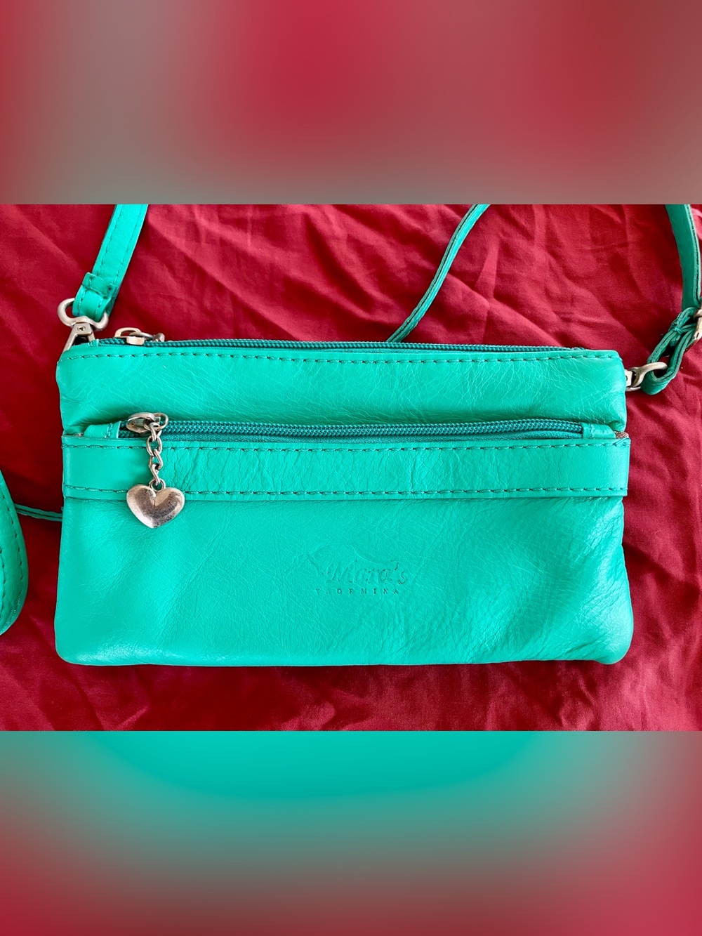 Mara’s Taormina 100% Made in Italy Leather Crossbody; Measurements/Flaws in Pics